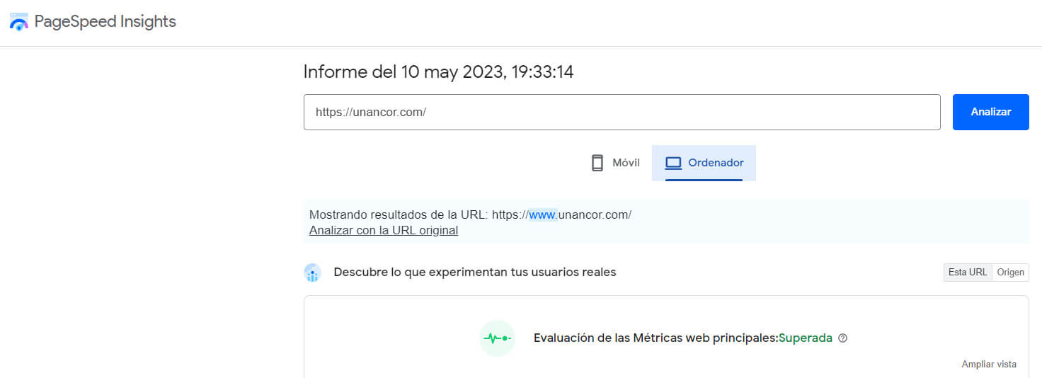 Google PageSpeed Insights