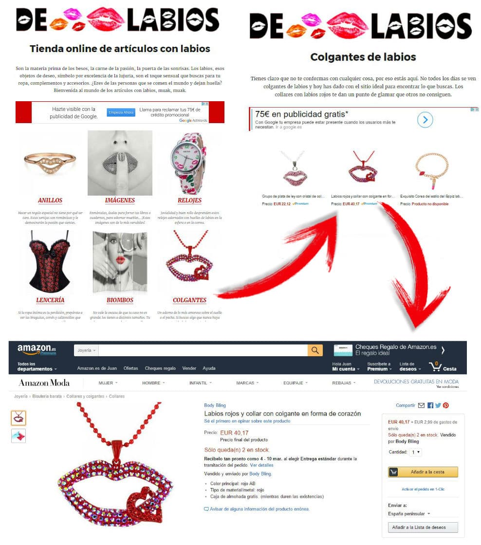 Delabios.com, tienda de afiliados de Amazon