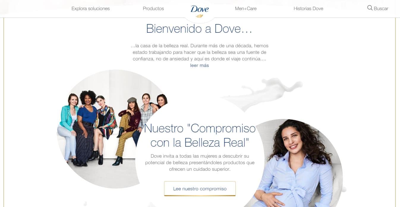 Web de Dove