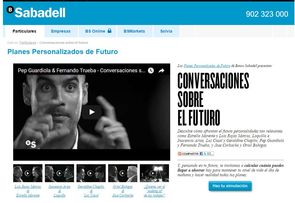 Marketing de contenidos: Campaña "Conversaciones sobre el futuro" del Banco Sabadell
