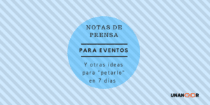 notas de prensa para eventos