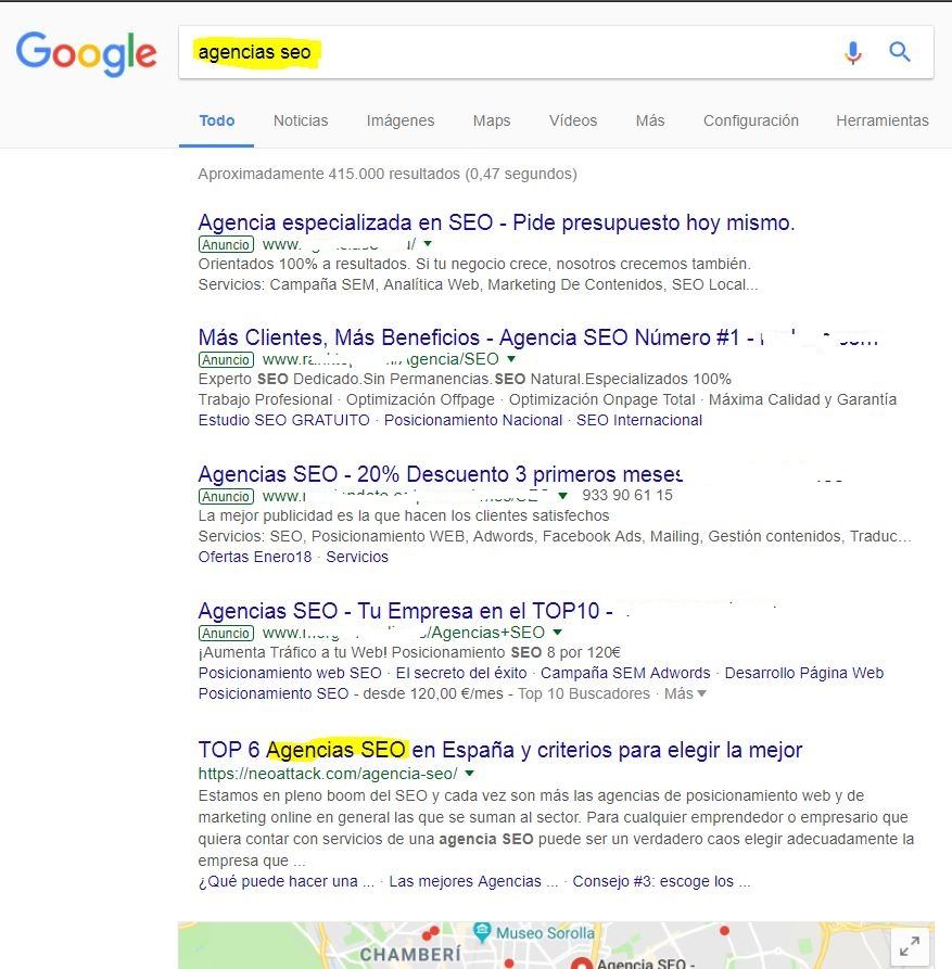 primeros por agencias seo