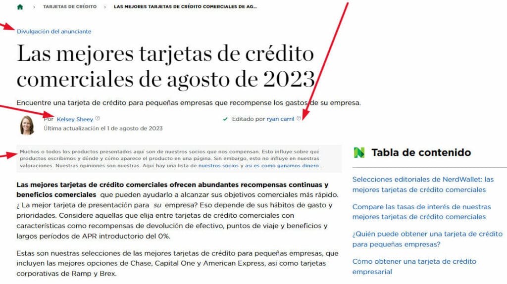 ejemplo eeat y autores