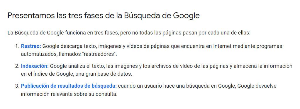 como funciona Google