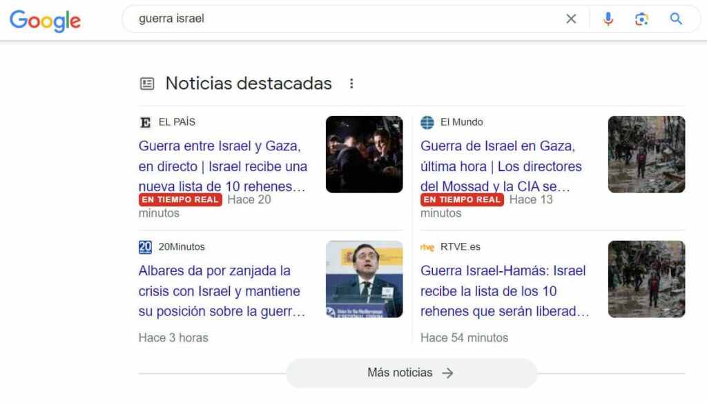 noticias destacadas Google